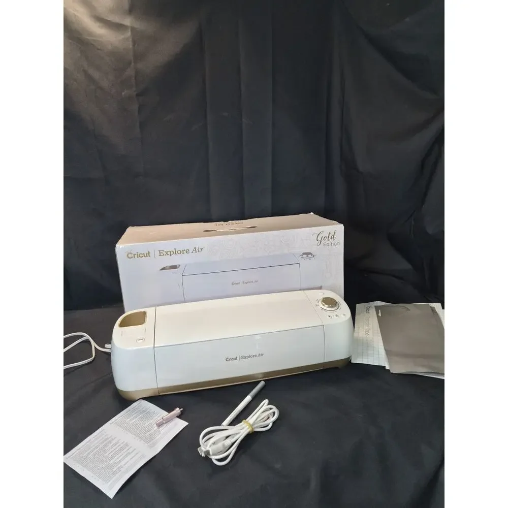 Gold Edition Cricut Explore Air Electronic Die Cutting Machine Sticker AMAZING.